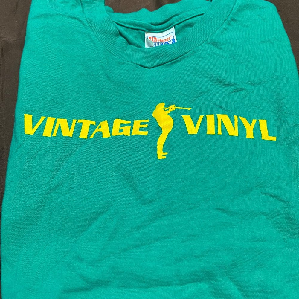 Green Vintage Vinyl T-shirt